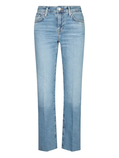 7 For All Mankind cotton-blend frayed jeans