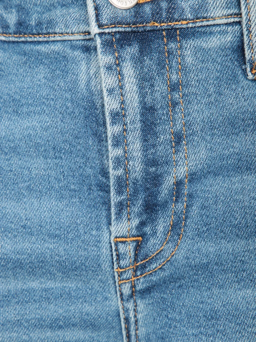 7 For All Mankind Jeans van katoenblend met franje Blauw