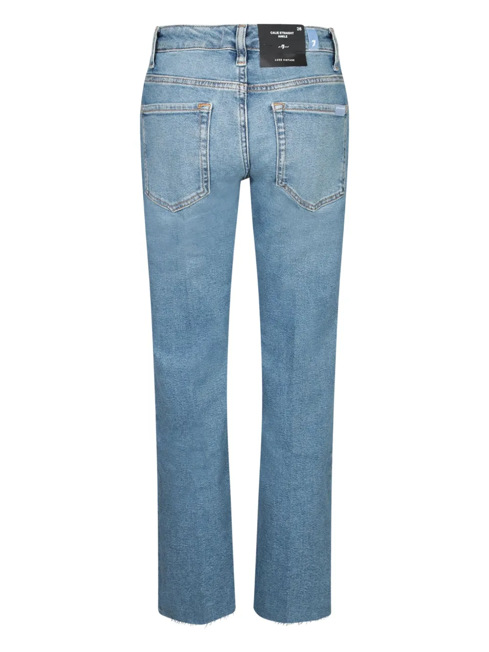 7 For All Mankind cotton-blend frayed jeans | Straight-Leg Pants | Image 2