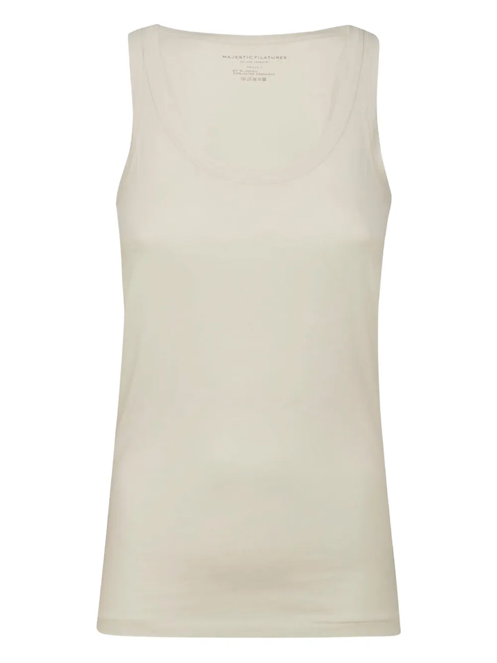Majestic Filatures scoop-neck sleeveless top | Neutrals | Image 1