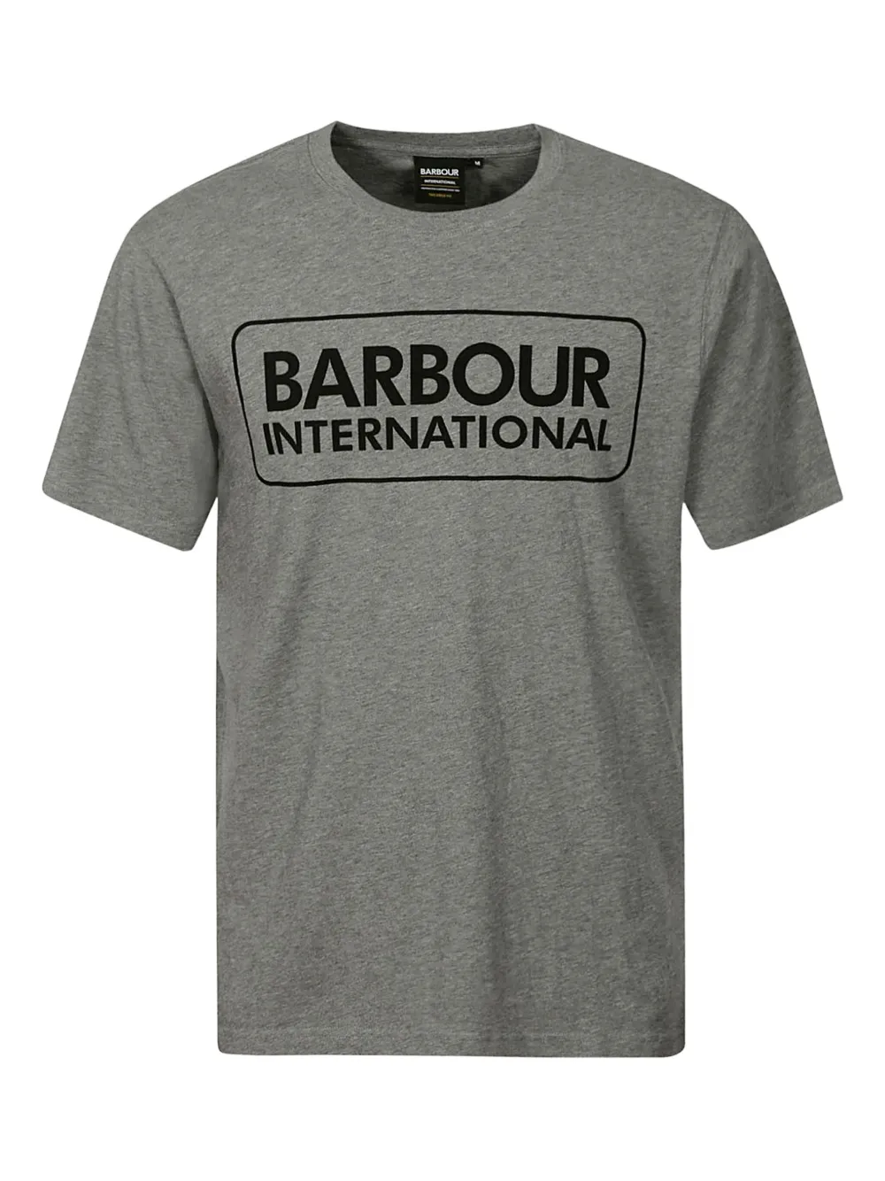 Barbour logo-detail cotton t-shirt | Grey | Image 1