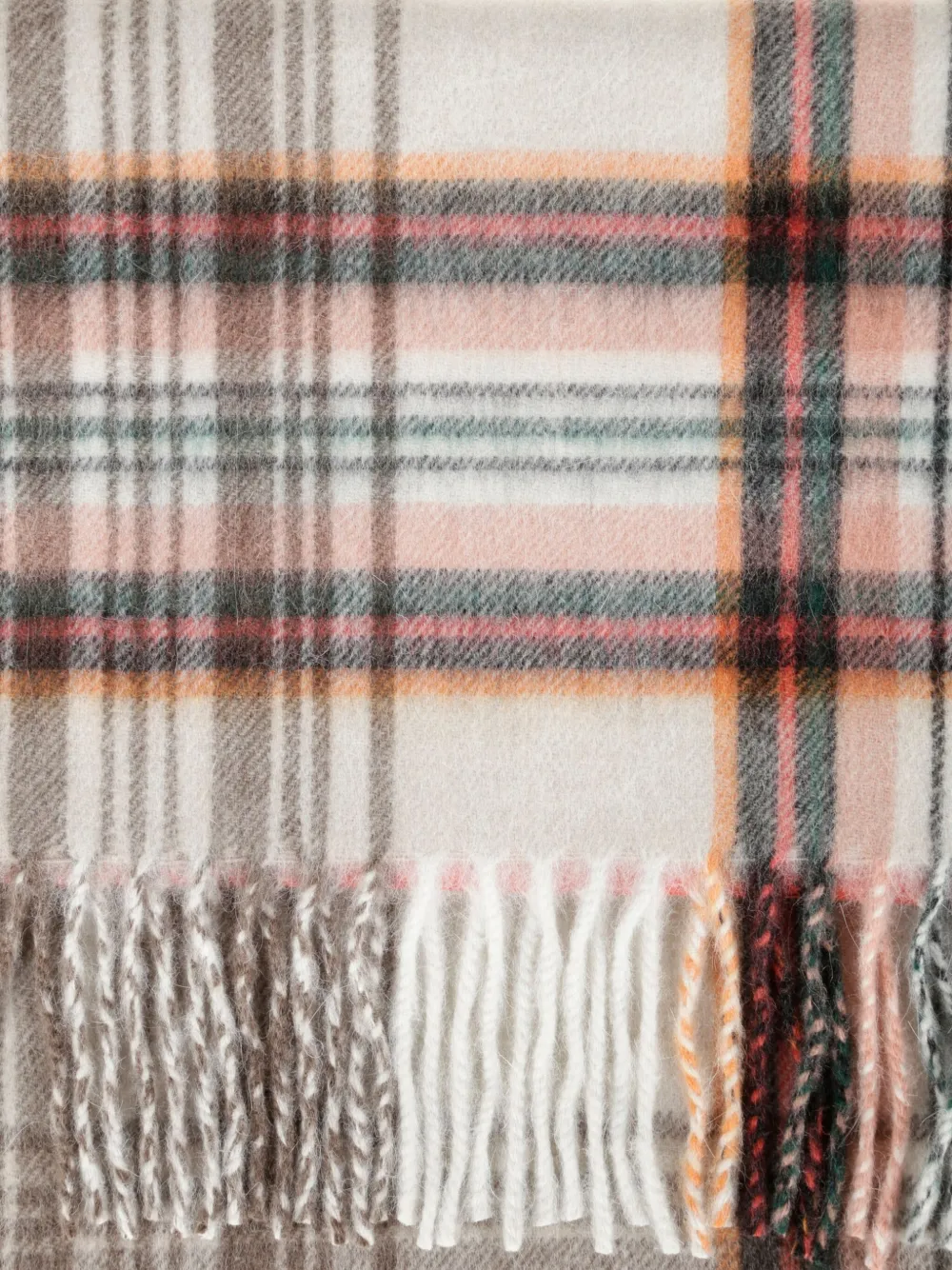 Begg x Co plaid fringe scarf | Image 2
