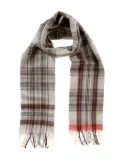Begg x Co plaid fringe scarf - Brown