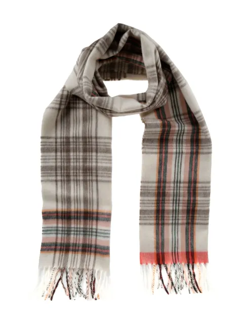 Begg x Co plaid fringe scarf
