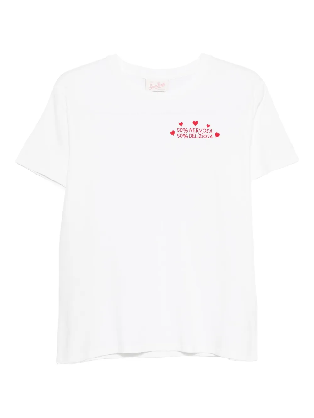 Mc2 Saint Barth Besticktes T-shirt In White
