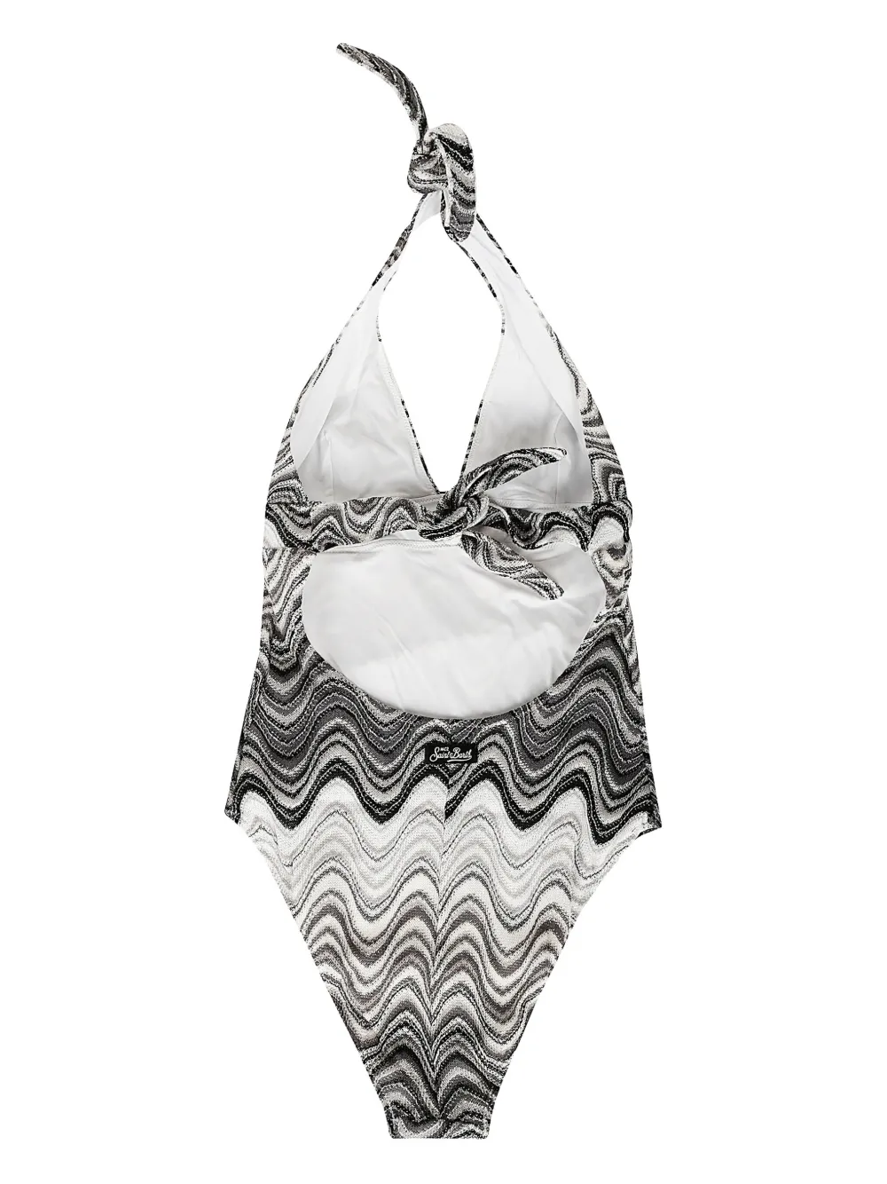 MC2 Saint Barth Marilyn wave-pattern halter swimsuit | One-Pieces | Image 2
