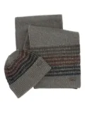 Barbour knitted scarf and beanie set - Grey