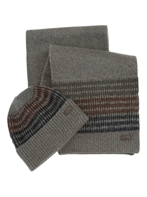 Barbour set tejido de gorro y mascada