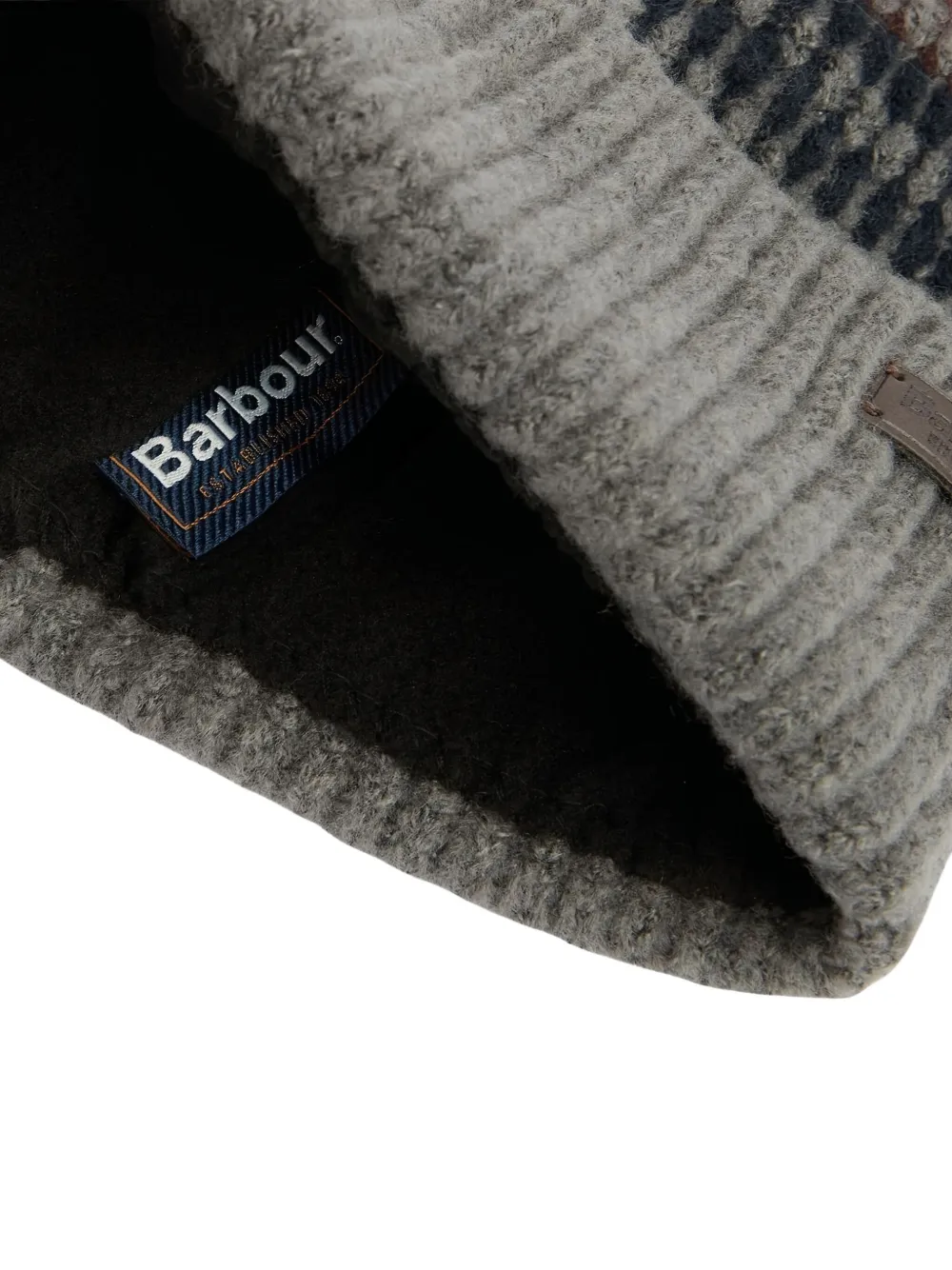Barbour Gebreide muts en sjaal Grijs