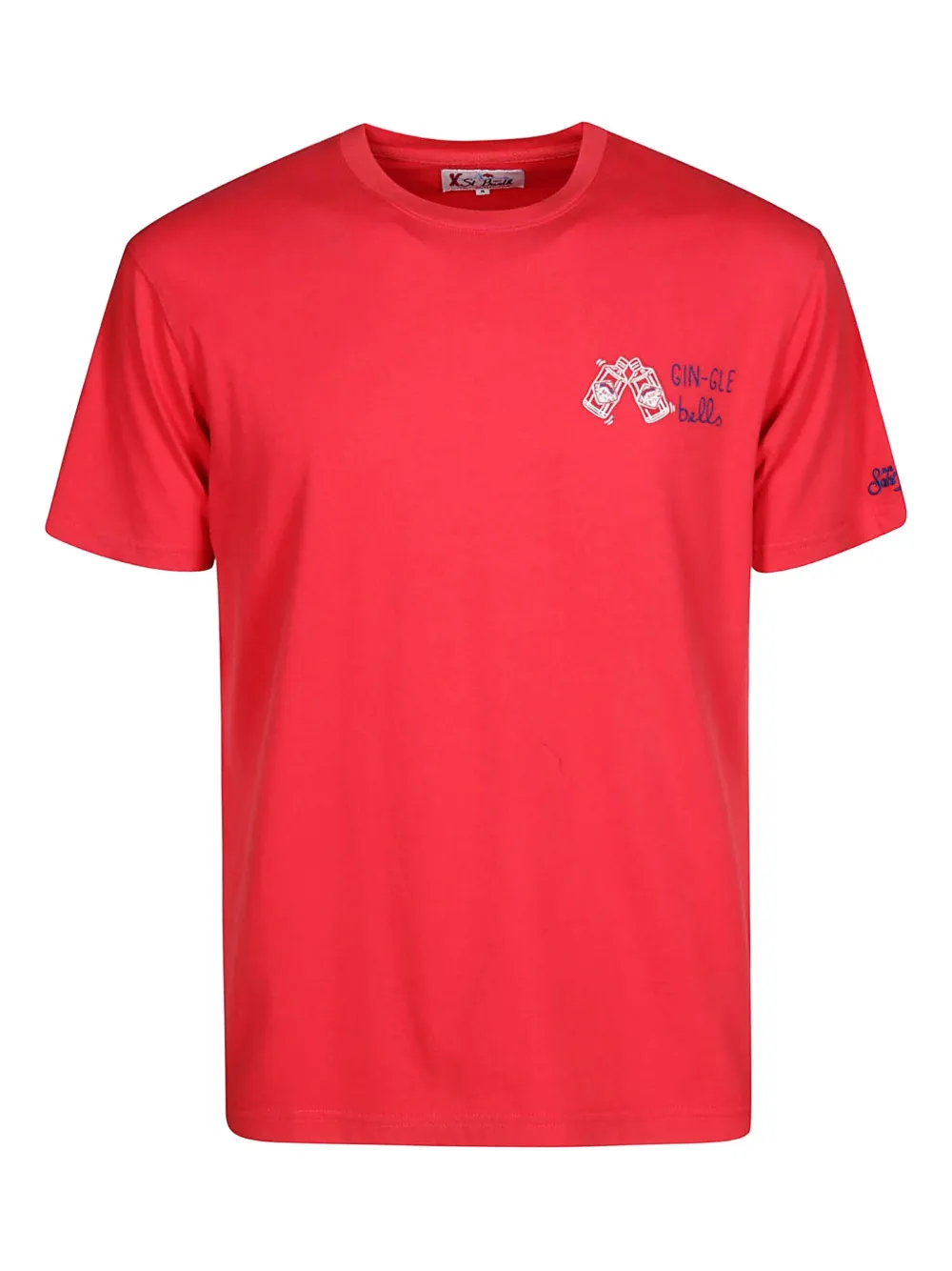 MC2 Saint Barth Arnott short-sleeve embroidered T-shirt | Red | Image 1