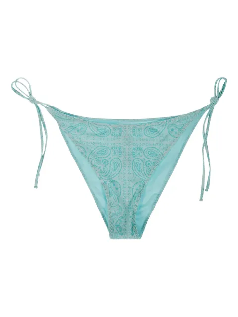 MC2 Saint Barth paisley-print lace-up swim briefs