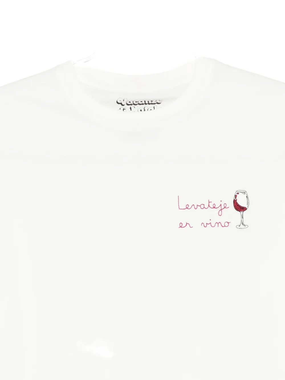 Mc2 Saint Barth Embroidered T-shirt In Red