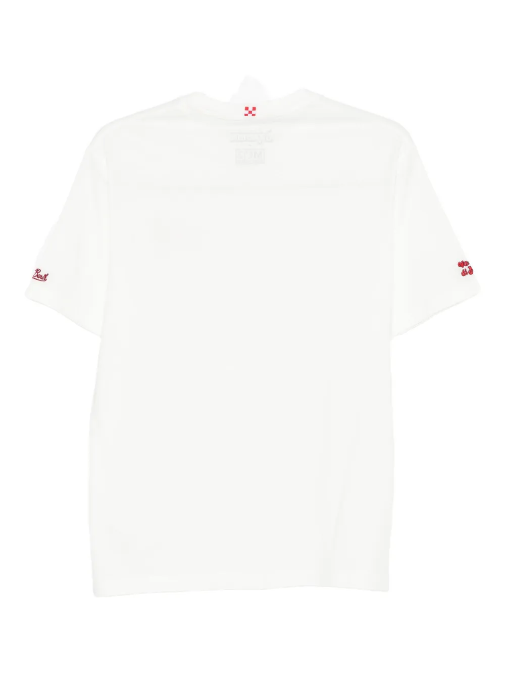Mc2 Saint Barth Embroidered T-shirt In Red