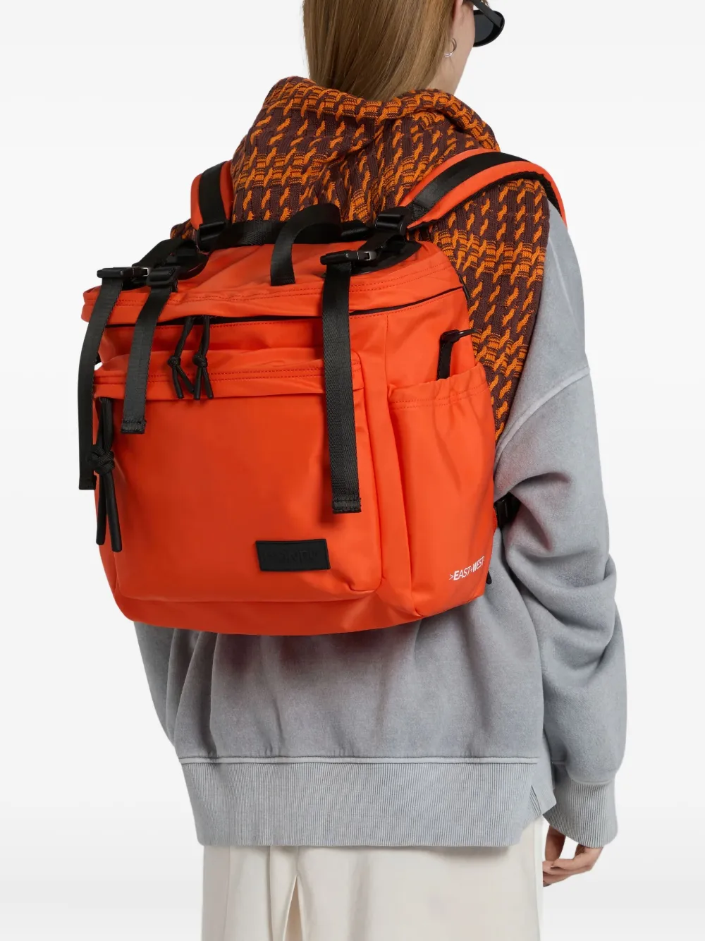 Done East West M Backpack With Spacious Design In Orange