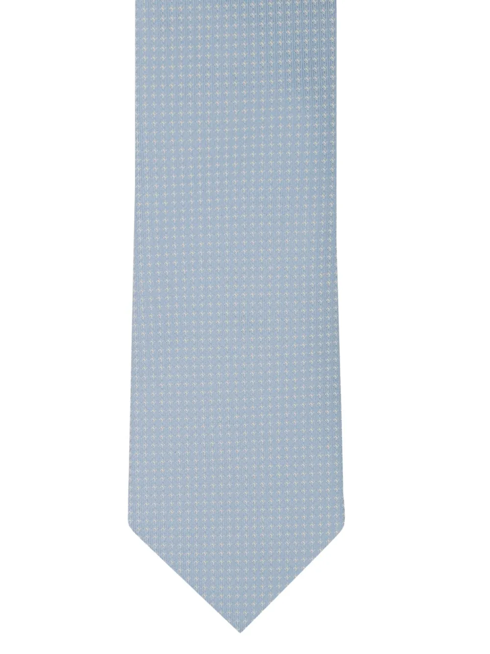 Errico Formicola patterned silk tie - Blauw