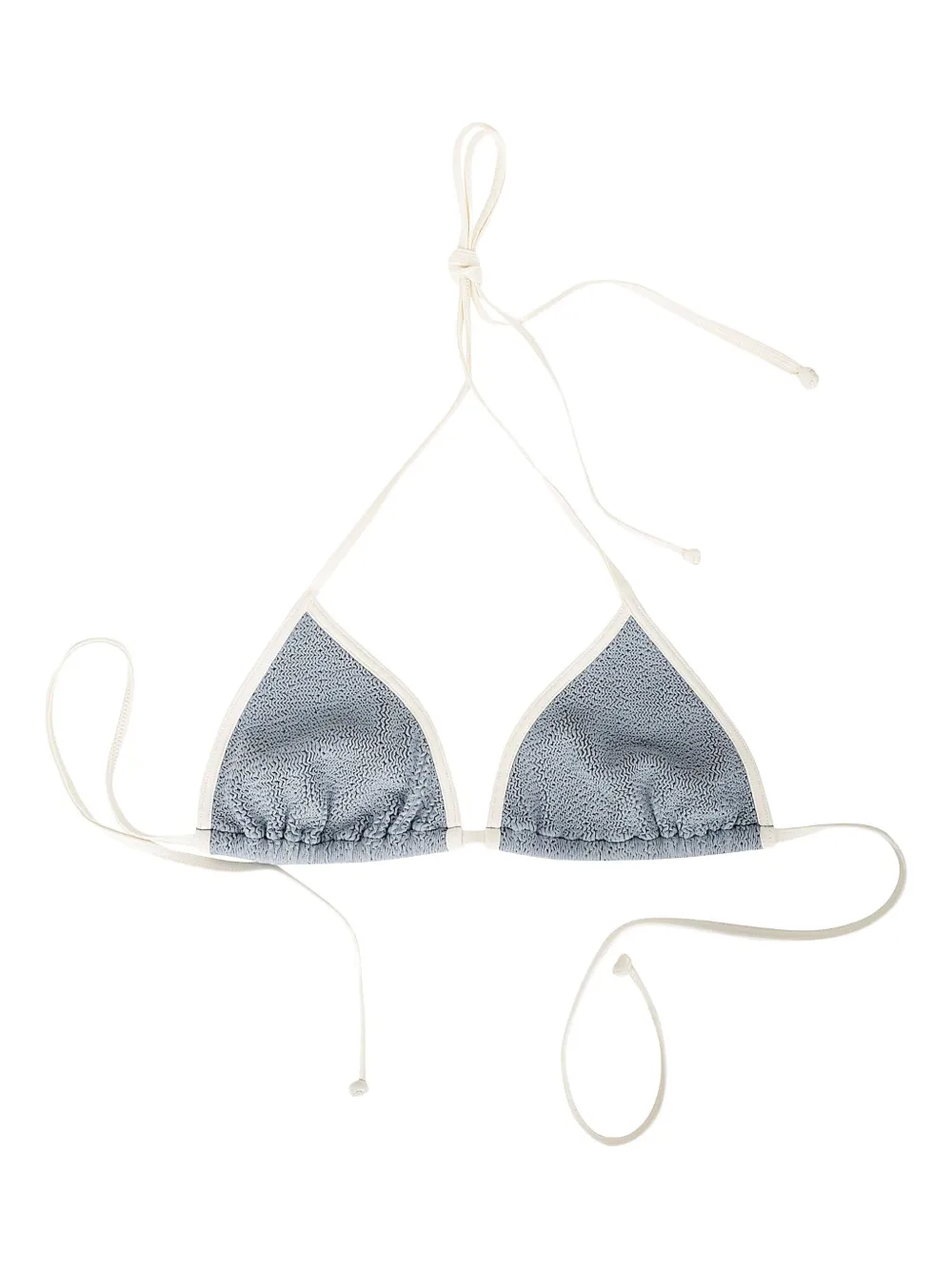 MC2 Saint Barth crinkle-textured triangle bikini top | Image 1
