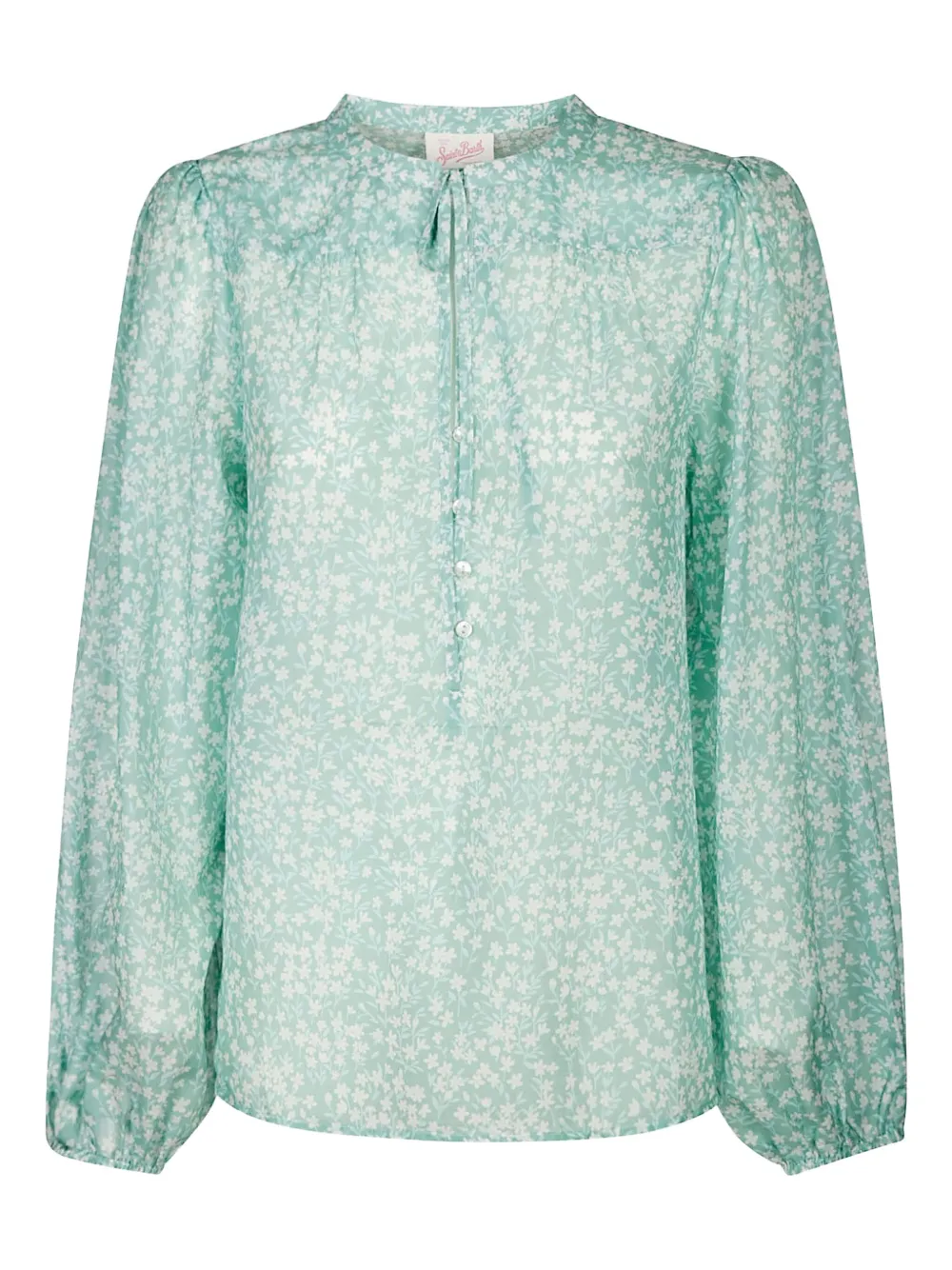 MC2 Saint Barth floral-print buttoned blouse | Green | Image 1