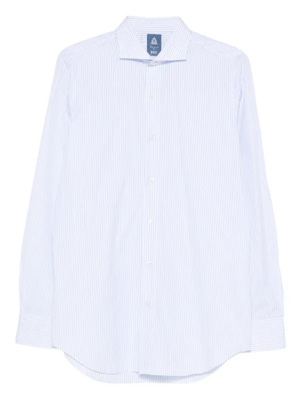 Finamore 1925 Napoli ストライプ シャツ | ブルー | FARFETCH JP