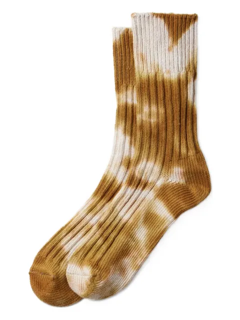 RoToTo tie-dye ribbed socks