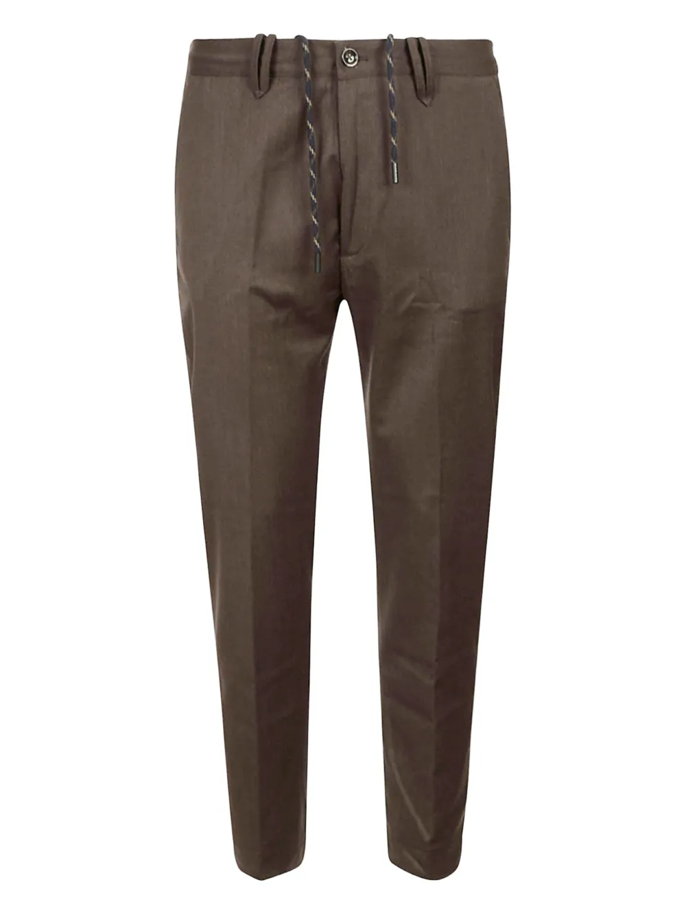 Nine In The Morning drawstring-waist flap-pocket trousers | Brown | Image 1