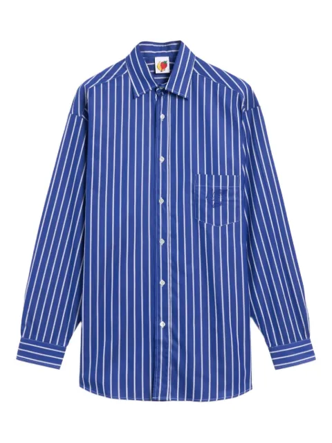 Sky High Farm camisa con bolsillo a rayas