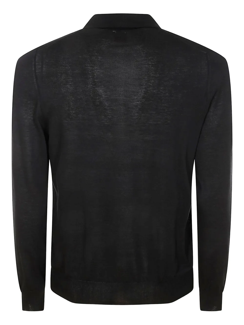 Alpha Industries long-sleeve cotton polo shirt | Image 2