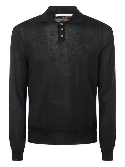 Alpha Industries long-sleeve cotton polo shirt