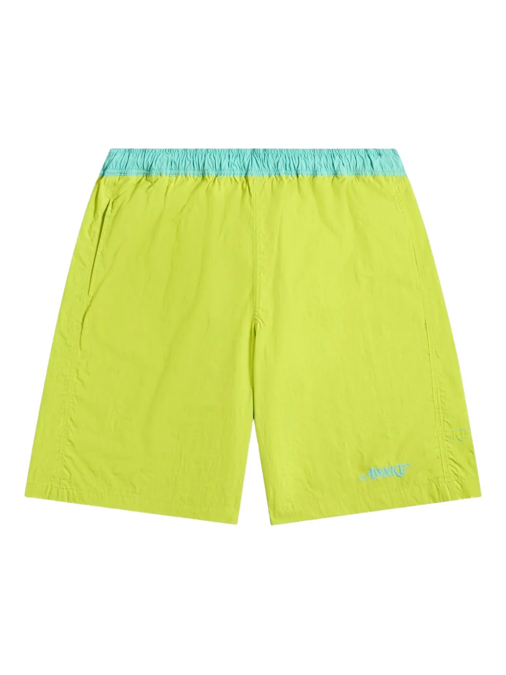 Awake NY colour-block swim shorts | Yellow | Image 1