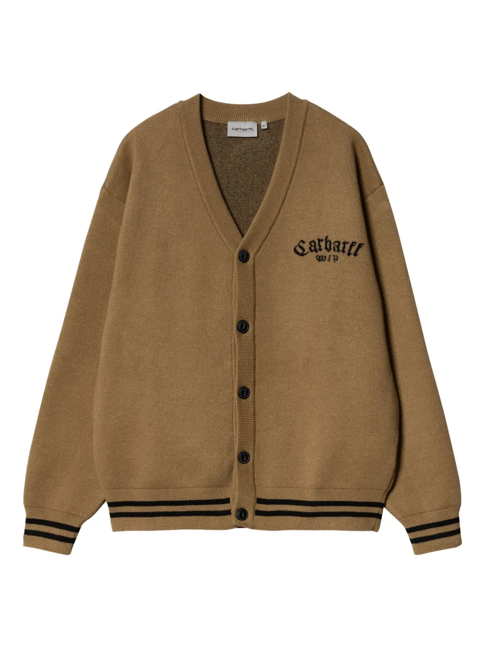Carhartt WIP logo-embroidered cardigan | Brown | Image 1