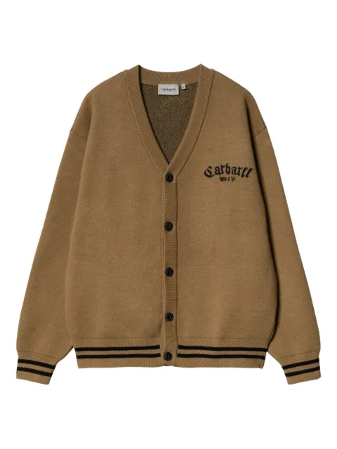 Carhartt WIP logo-embroidered cardigan