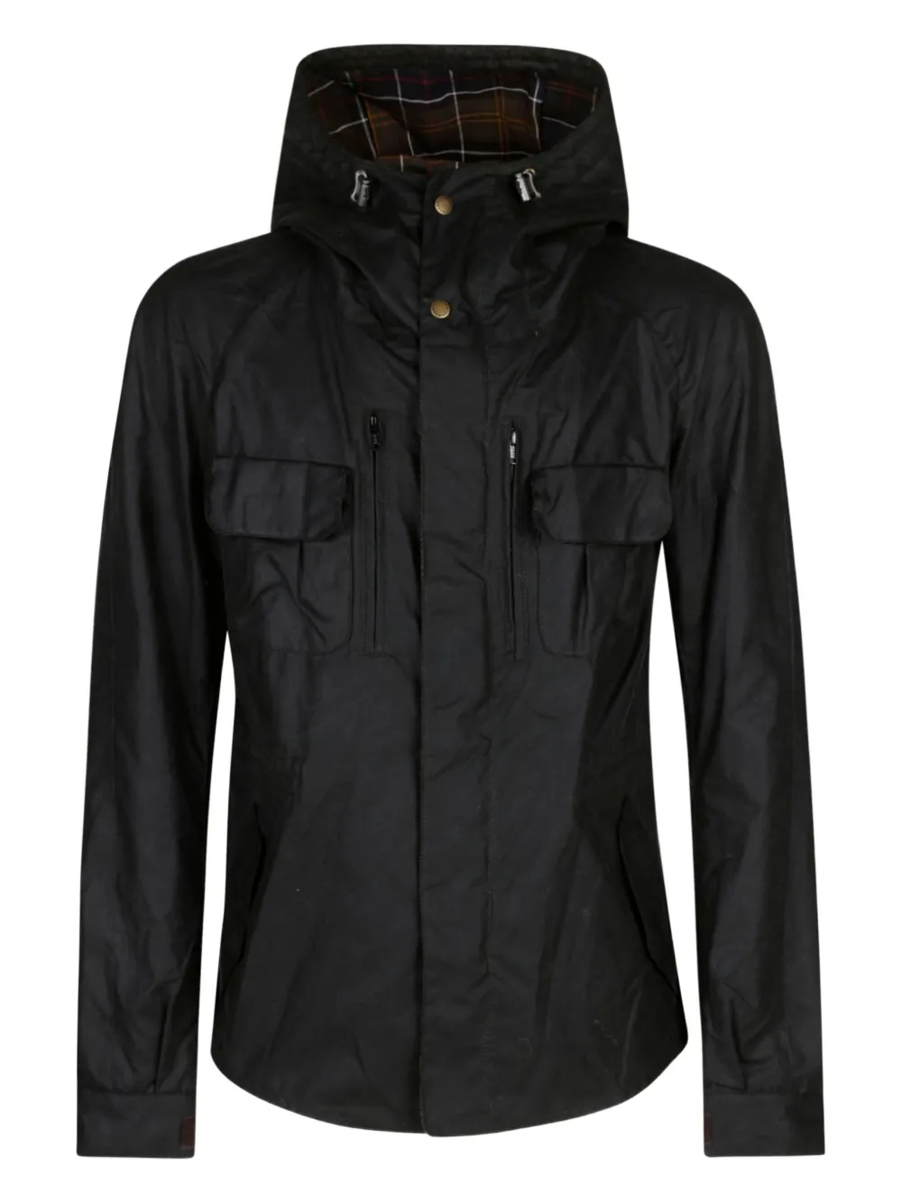 Barbour cotton hooded jacket | Black | Image 1