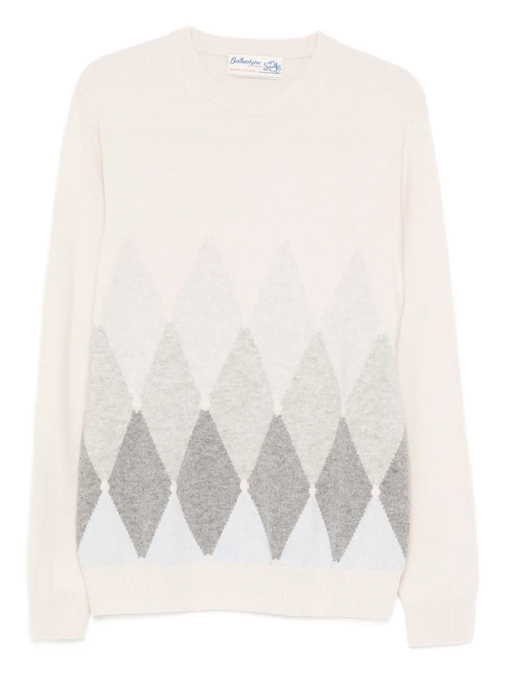 Ballantyne pull à motif de losanges | tons neutres | Image 1