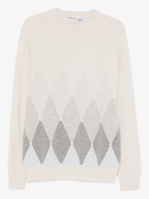 Ballantyne argyle-knit crew-neck sweater