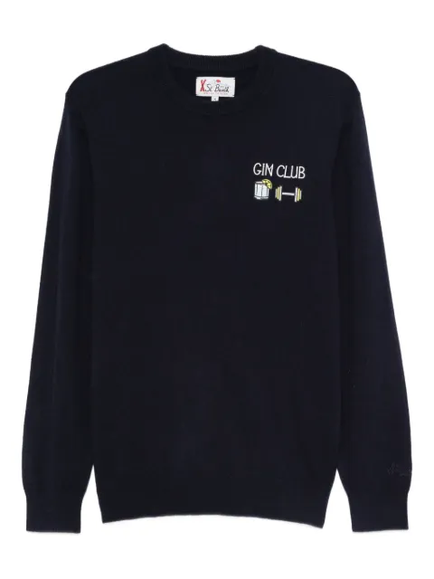 MC2 Saint Barth Gin Club-embroidered jumper
