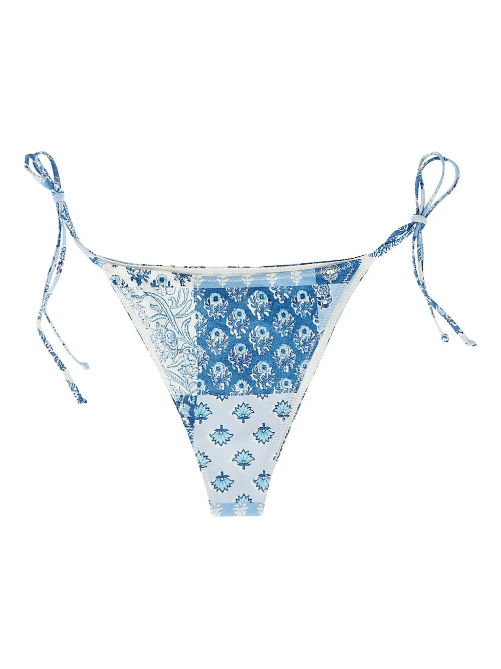 MC2 Saint Barth Marielle patchwork tie-side swim briefs | Blue | Image 1