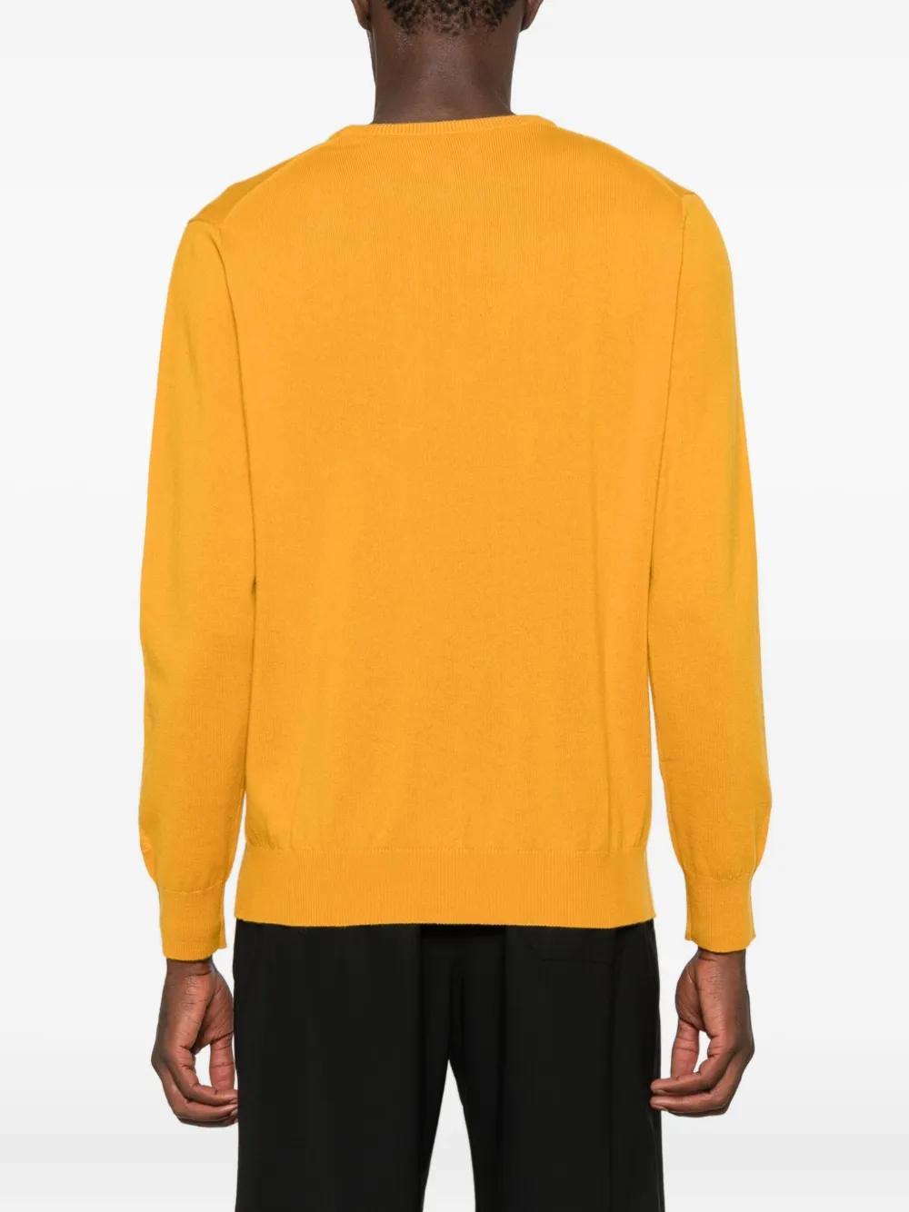 Mc2 Saint Barth Logo-embroidered Crew-neck Jumper In Orange