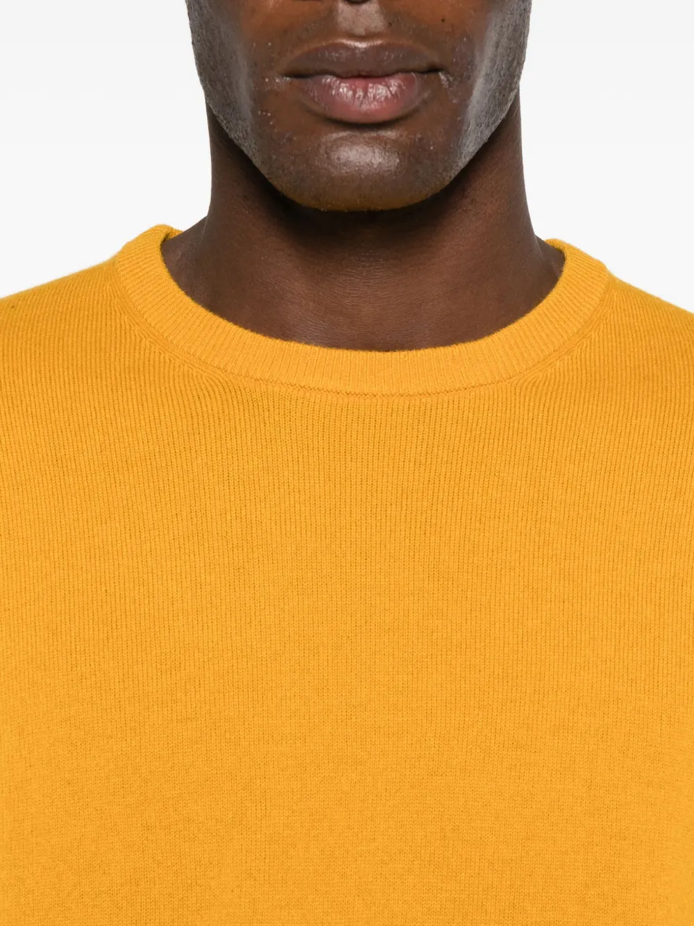 Mc2 Saint Barth Logo-embroidered Crew-neck Jumper In Orange