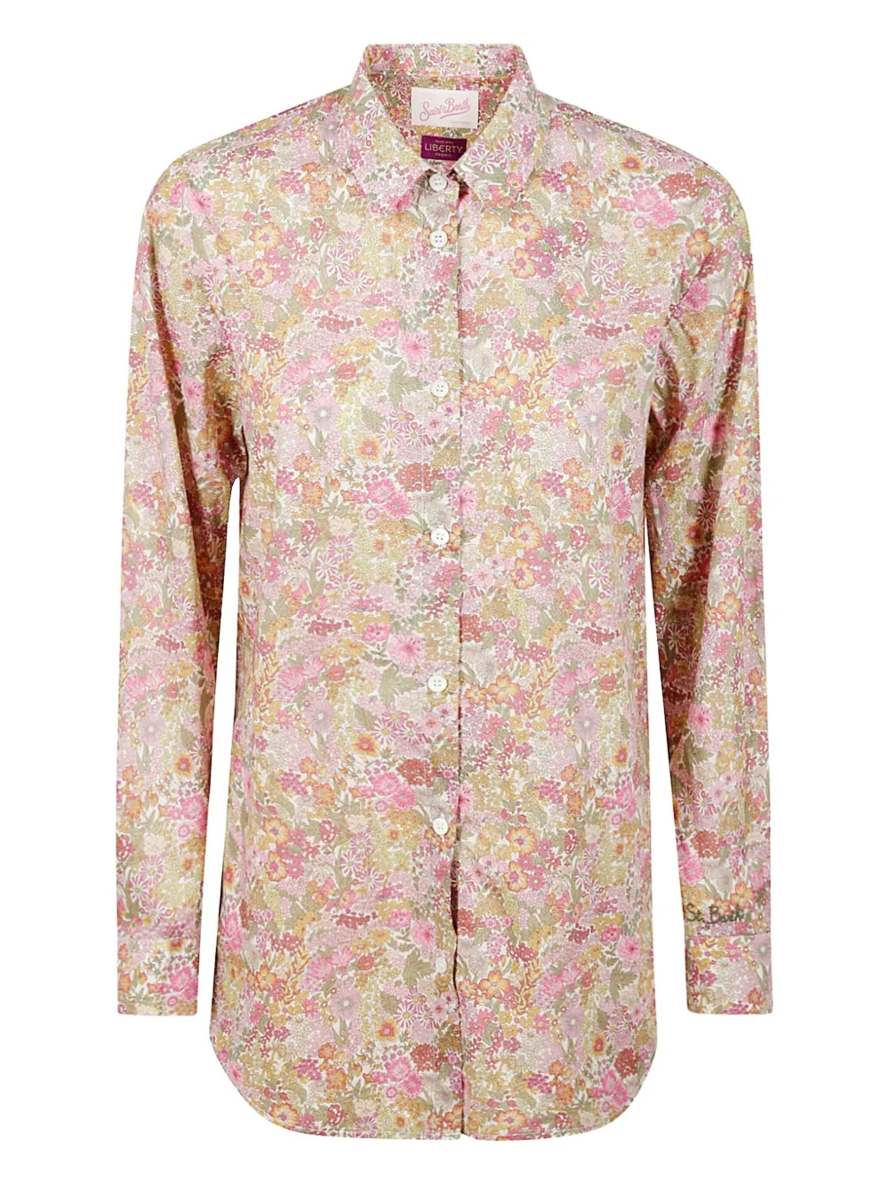 MC2 Saint Barth  Brigitte floral French-collar shirt | Neutrals | Image 1
