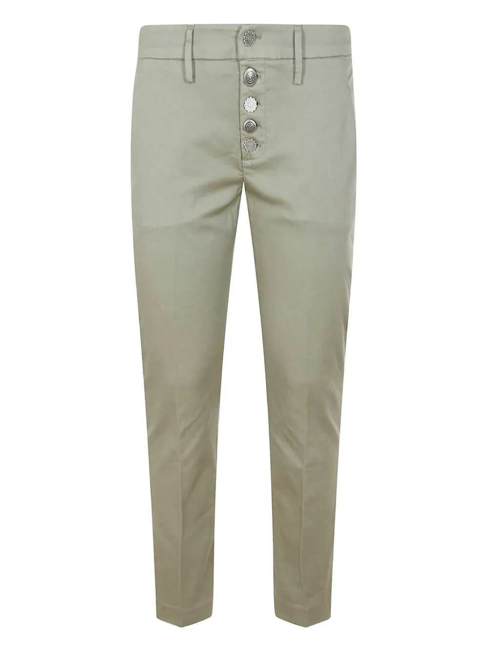 DONDUP button-embellished trousers | Green | Image 1
