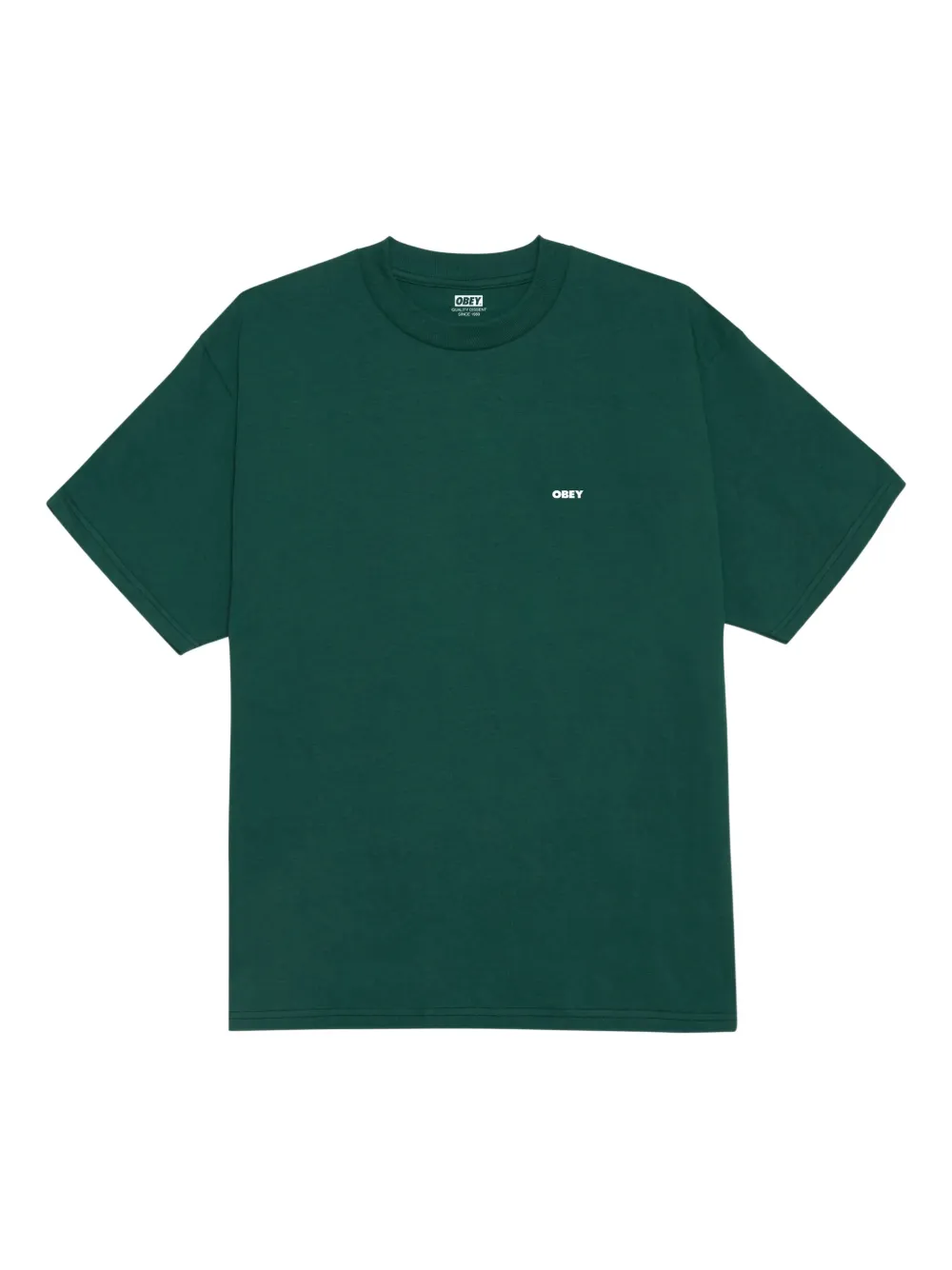 Obey Quarter Icon graphic T-shirt | Green | Image 1