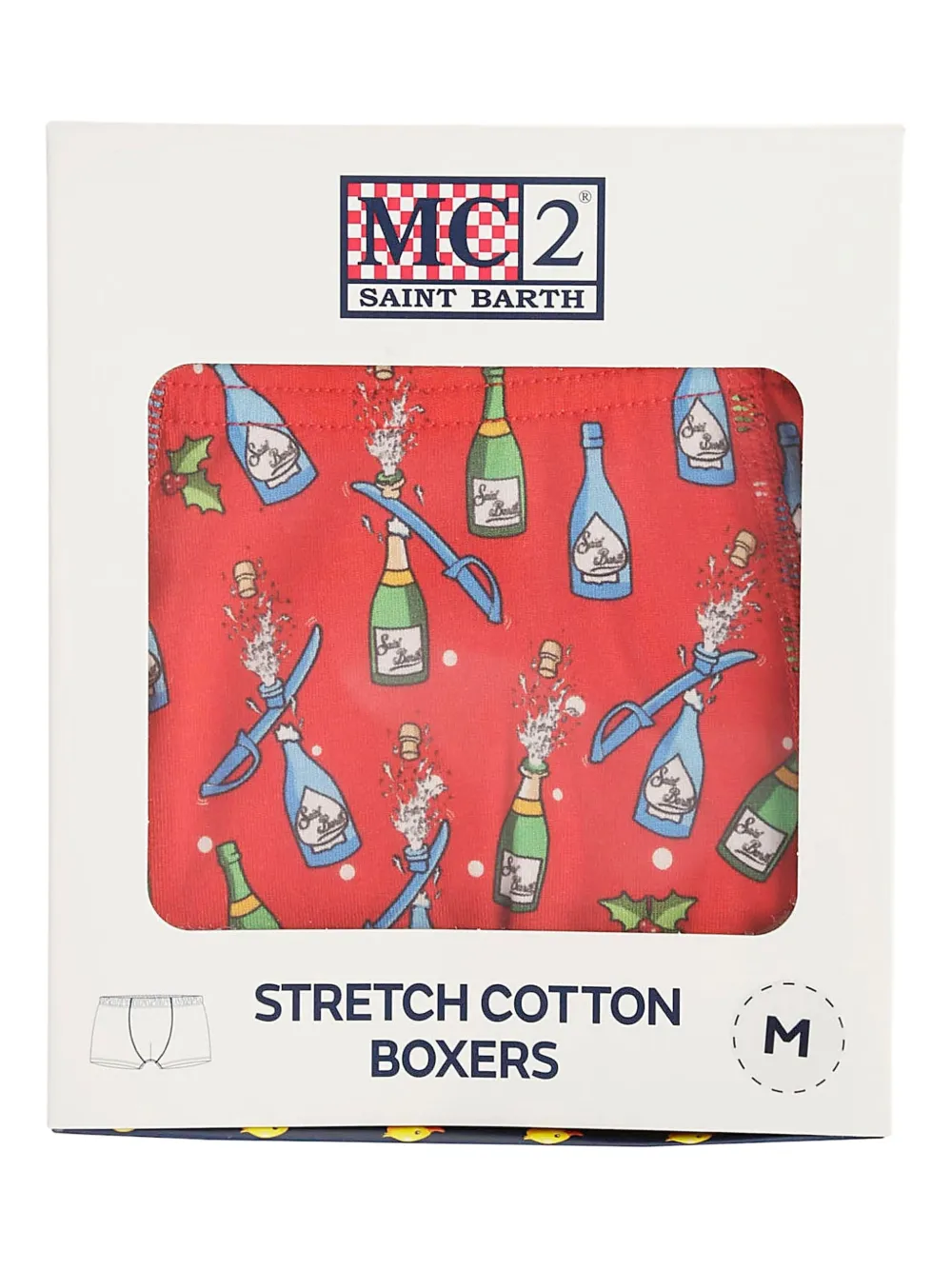 MC2 Saint Barth champagne-bottle print boxers | Image 2