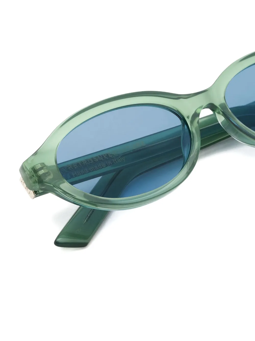 Retrosuperfuture Zonnebril met ovalen montuur Groen