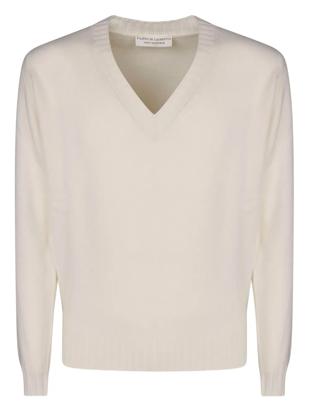 Filippo De Laurentiis V-neck sweater | White | Image 1