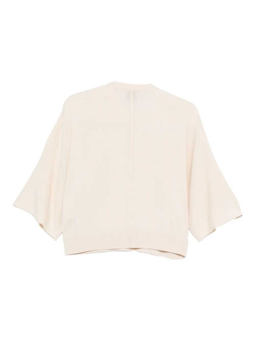  Nude Zip-detail Wool Top - Neutrals 