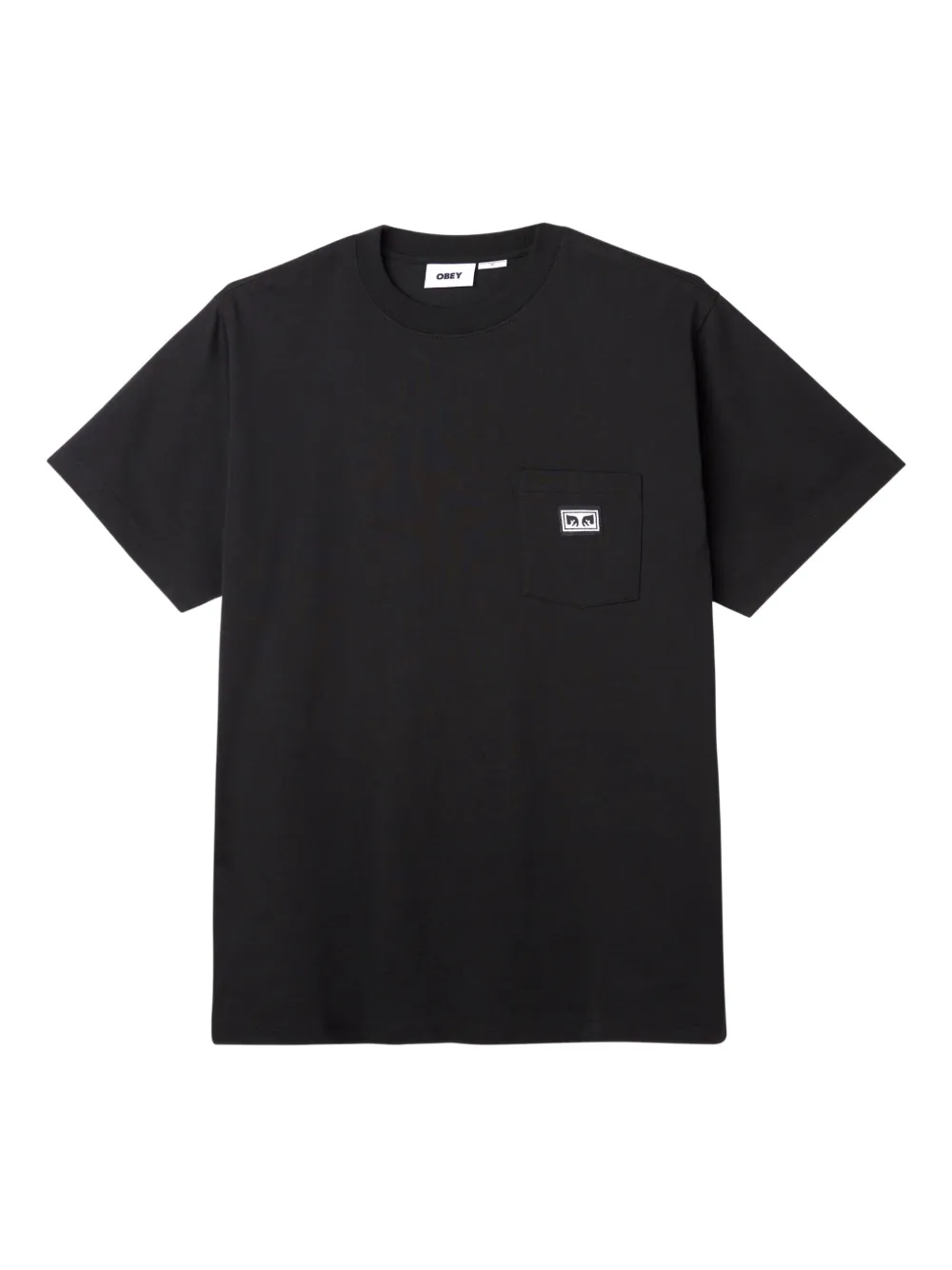 Obey Eyes pocket T-shirt | Black | Image 1