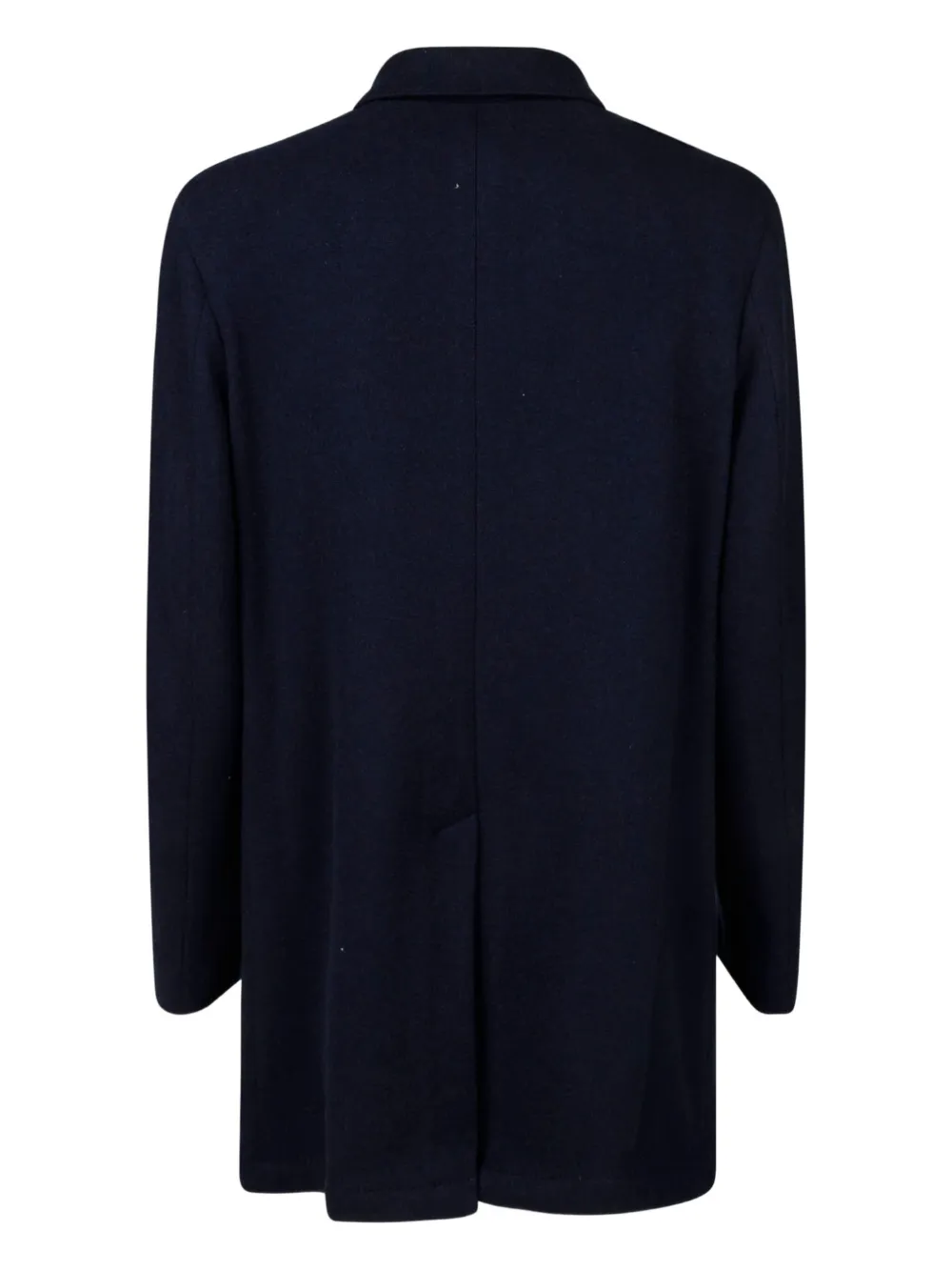 Fedeli Button-fastening Cashmere Coat In Blue