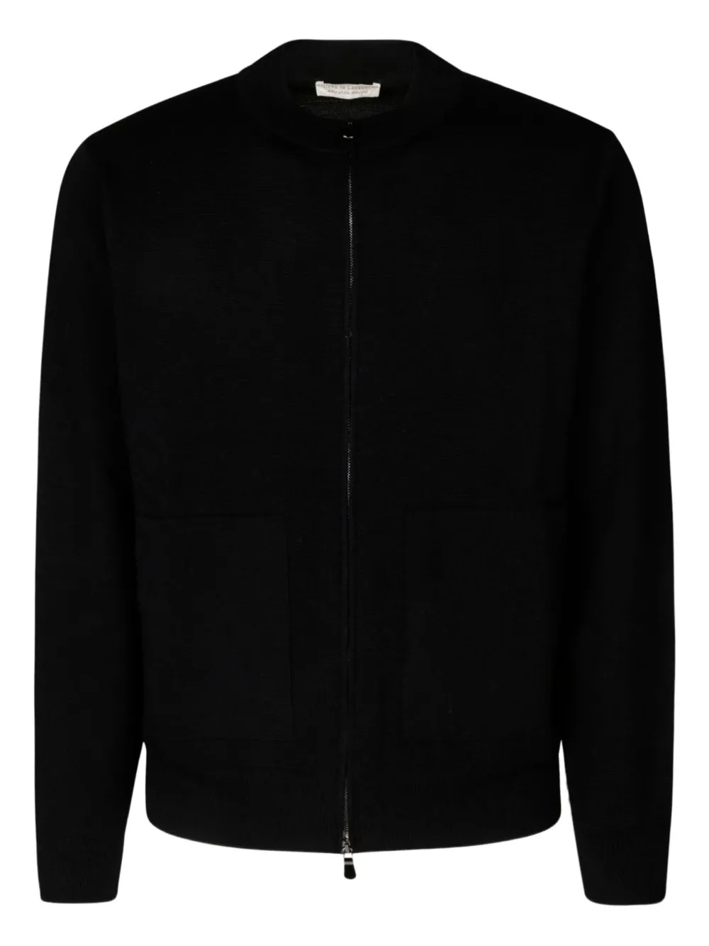 Filippo De Laurentiis zip-front patch-pocket cardigan | Black | Image 1
