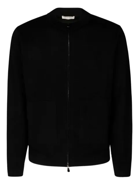 Filippo De Laurentiis zip-front patch-pocket cardigan