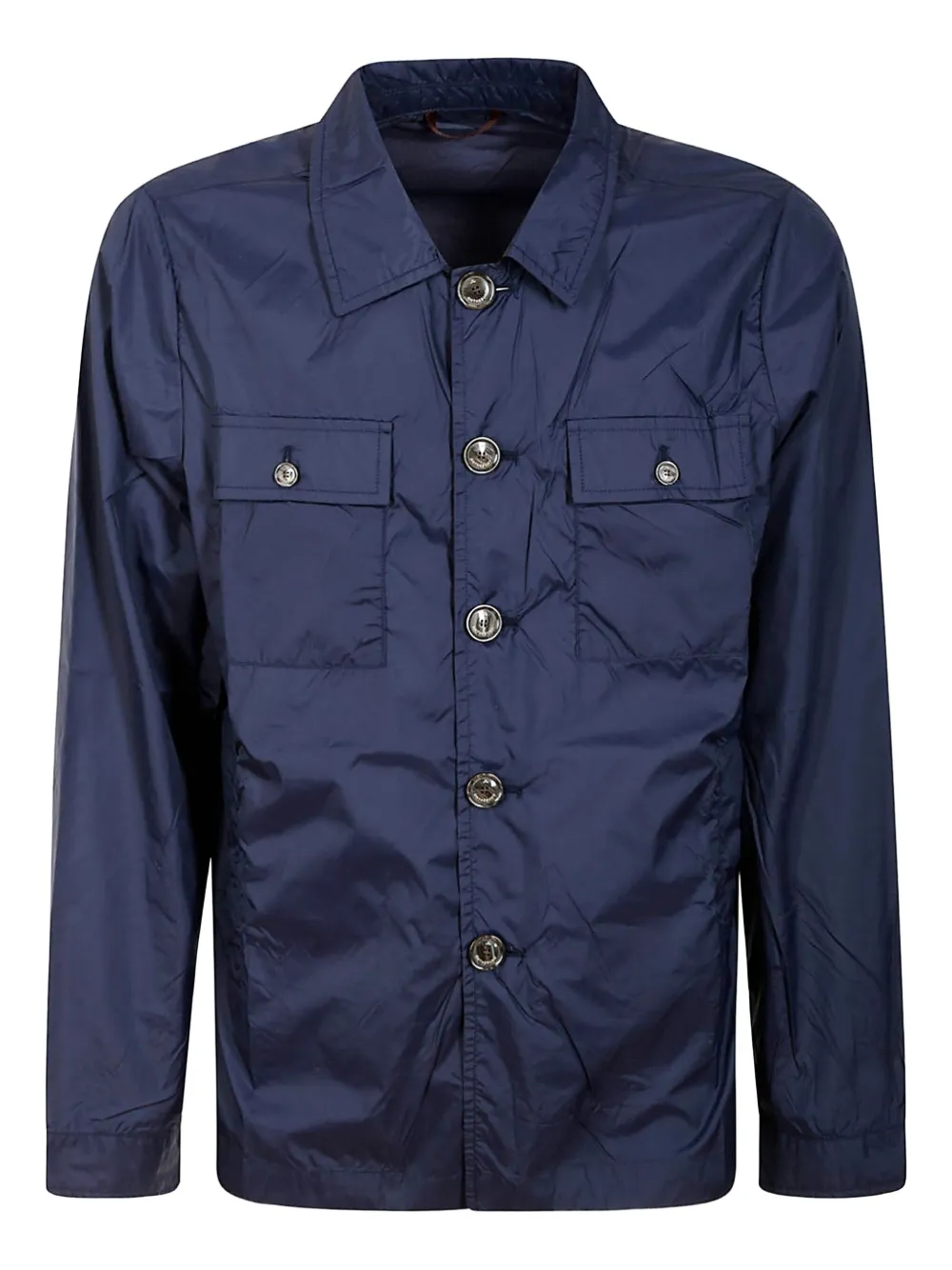 On The Bund Button-fastening Flap-pocket Jacket In Blue