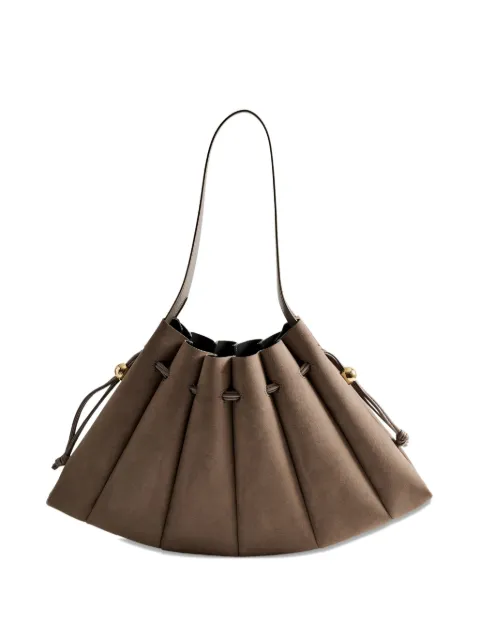 Themoirè draped shoulder bag